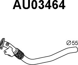 Veneporte AU03464 - Труба выхлопного газа autosila-amz.com