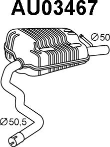 Veneporte AU03467 - Глушитель выхлопных газов, конечный autosila-amz.com