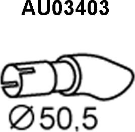 Veneporte AU03403 - Труба выхлопного газа autosila-amz.com