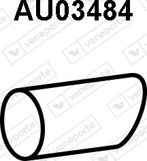 Veneporte AU03484 - Труба выхлопного газа autosila-amz.com