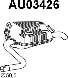 Veneporte AU03426 - Глушитель выхлопных газов, конечный autosila-amz.com