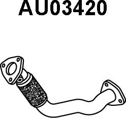 Veneporte AU03420 - Труба выхлопного газа autosila-amz.com
