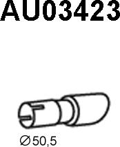 Veneporte AU03423 - Труба выхлопного газа autosila-amz.com