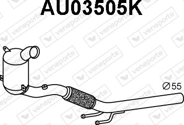 Veneporte AU03505K - Катализатор autosila-amz.com