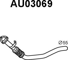 Veneporte AU03069 - Труба выхлопного газа autosila-amz.com