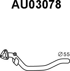 Veneporte AU03078 - Труба выхлопного газа autosila-amz.com