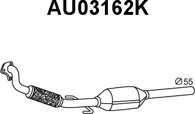 Veneporte AU03162K - Катализатор autosila-amz.com