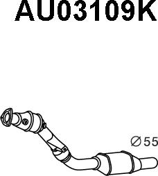 Veneporte AU03109K - Катализатор autosila-amz.com