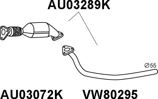 Veneporte AU03289K - Катализатор autosila-amz.com