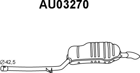 Veneporte AU03270 - Глушитель выхлопных газов, конечный autosila-amz.com