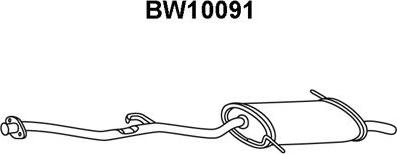 Veneporte BW10091 - Глушитель выхлопных газов, конечный autosila-amz.com