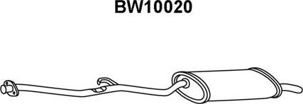 Veneporte BW10020 - Глушитель выхлопных газов, конечный autosila-amz.com