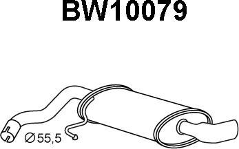 Veneporte BW10079 - Глушитель выхлопных газов, конечный autosila-amz.com