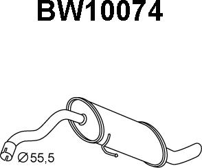 Veneporte BW10074 - Глушитель выхлопных газов, конечный autosila-amz.com
