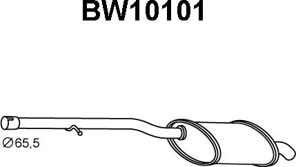 Veneporte BW10101 - Глушитель выхлопных газов, конечный autosila-amz.com