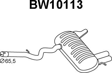 Veneporte BW10113 - Глушитель выхлопных газов, конечный autosila-amz.com