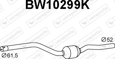 Veneporte BW10299K - Катализатор autosila-amz.com