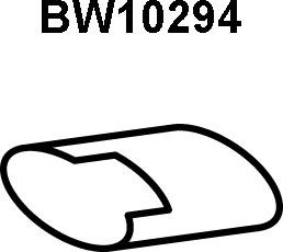 Veneporte BW10294 - Труба выхлопного газа autosila-amz.com