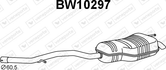 Veneporte BW10297 - Глушитель выхлопных газов, конечный autosila-amz.com