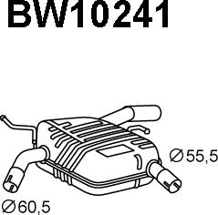 Veneporte BW10241 - Глушитель выхлопных газов, конечный autosila-amz.com