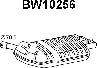 Veneporte BW10256 - Глушитель выхлопных газов, конечный autosila-amz.com