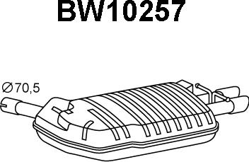 Veneporte BW10257 - Глушитель выхлопных газов, конечный autosila-amz.com