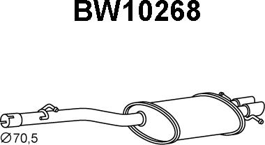 Veneporte BW10268 - Глушитель выхлопных газов, конечный autosila-amz.com
