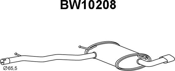Veneporte BW10208 - Глушитель выхлопных газов, конечный autosila-amz.com