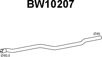 Veneporte BW10207 - Труба выхлопного газа autosila-amz.com