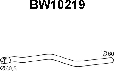 Veneporte BW10219 - Труба выхлопного газа autosila-amz.com