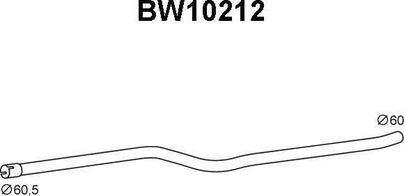 Veneporte BW10212 - Труба выхлопного газа autosila-amz.com