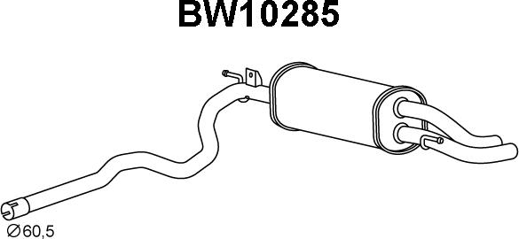 Veneporte BW10285 - Глушитель выхлопных газов, конечный autosila-amz.com