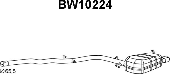 Veneporte BW10224 - Глушитель выхлопных газов, конечный autosila-amz.com
