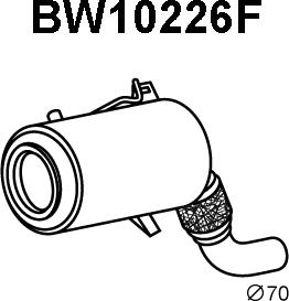 Veneporte BW10226F - Сажевый / частичный фильтр, система выхлопа ОГ autosila-amz.com