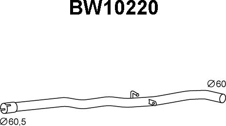 Veneporte BW10220 - Труба выхлопного газа autosila-amz.com