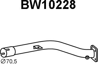 Veneporte BW10228 - Труба выхлопного газа autosila-amz.com