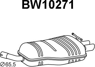 Veneporte BW10271 - Глушитель выхлопных газов, конечный autosila-amz.com