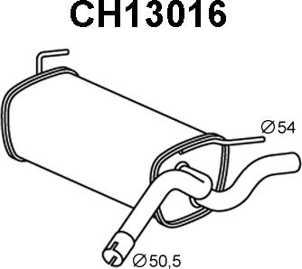 Veneporte CH13016 - Глушитель выхлопных газов, конечный autosila-amz.com