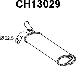 Veneporte CH13029 - Глушитель выхлопных газов, конечный autosila-amz.com