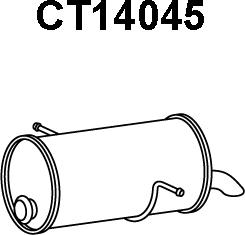 Veneporte CT14045 - Глушитель выхлопных газов, конечный autosila-amz.com