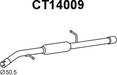 Veneporte CT14009 - Глушитель выхлопных газов, конечный autosila-amz.com