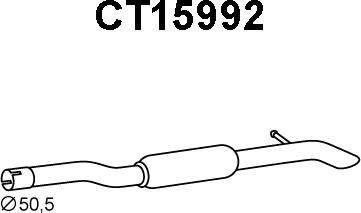 Veneporte CT15992 - Глушитель выхлопных газов, конечный autosila-amz.com