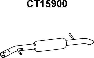 Veneporte CT15900 - Труба выхлопного газа autosila-amz.com