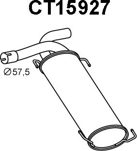 Veneporte CT15927 - Глушитель выхлопных газов, конечный autosila-amz.com