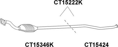 Veneporte CT15424 - Ремонтная трубка, катализатор autosila-amz.com