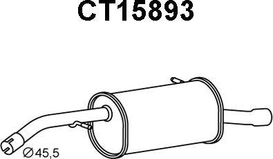 Veneporte CT15893 - Глушитель выхлопных газов, конечный autosila-amz.com