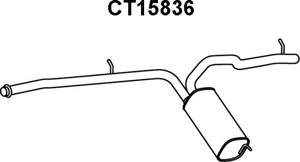 Veneporte CT15836 - Глушитель выхлопных газов, конечный autosila-amz.com