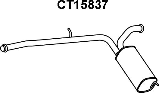 Veneporte CT15837 - Глушитель выхлопных газов, конечный autosila-amz.com