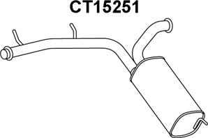 Veneporte CT15251 - Глушитель выхлопных газов, конечный autosila-amz.com