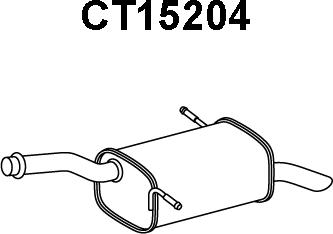 Veneporte CT15204 - Глушитель выхлопных газов, конечный autosila-amz.com